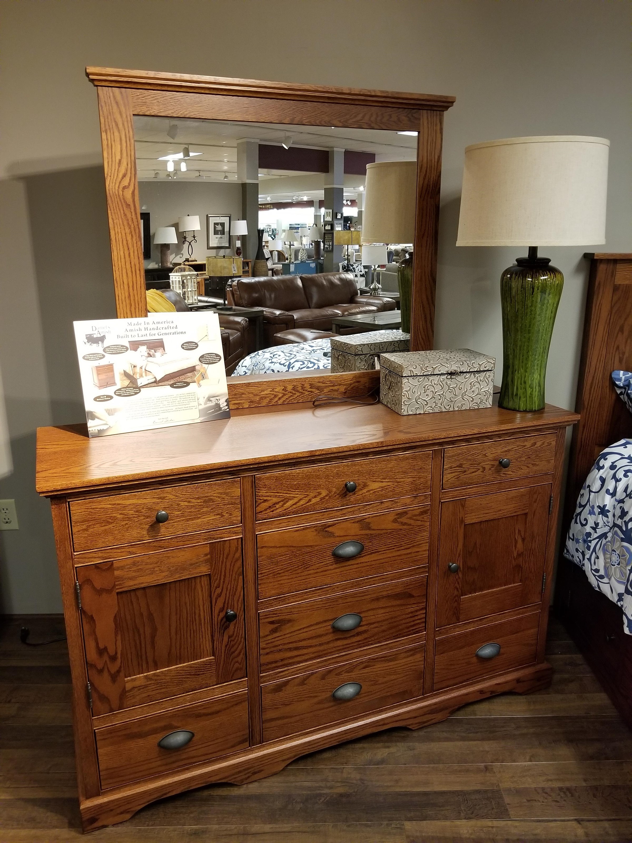 Daniel's Amish Elegance Triple Dresser VanDrie Home Furnishings Dressers